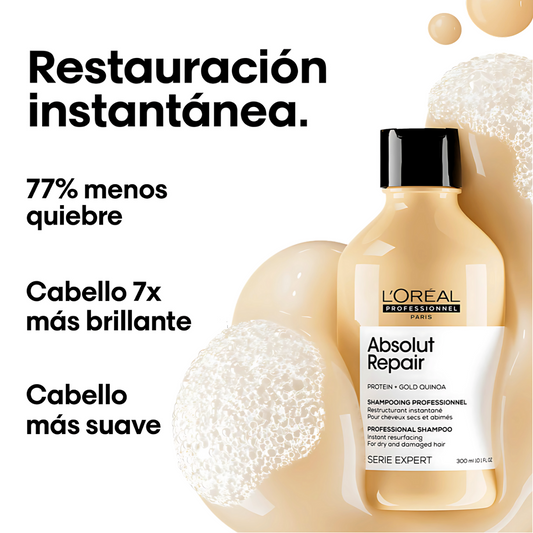Shampoo L'Oreal Abslut Repair Protein + Gold Quinoa 300ml